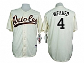 Baltimore Orioles #4 Earl Weaver Mitchell And Ness Cream 1954 Turn Back The Clock Stitched Jersey JiaSu,baseball caps,new era cap wholesale,wholesale hats